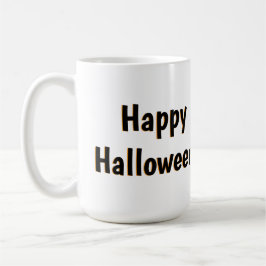 Mug d'Halloween avec chat mignon et citrouille