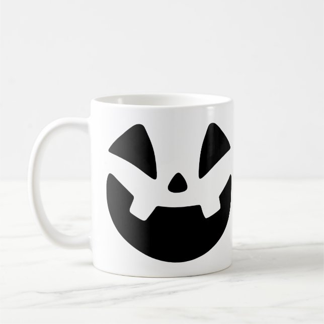 Mug d'Halloween éffrayant Jack-o'lanterne (Gauche)