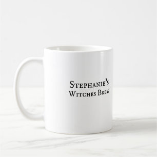Mug d'Halloween personnalisé Votre nom+Sorcières b