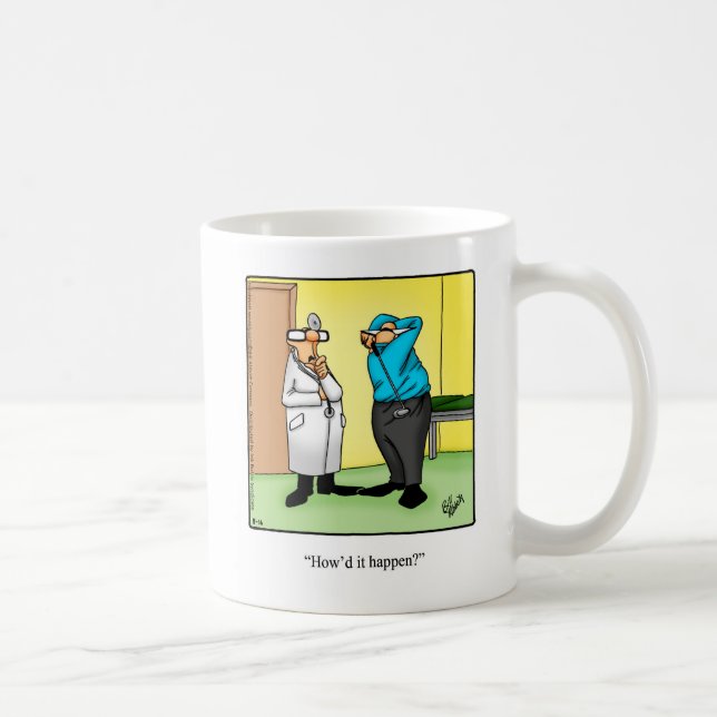 Mug d'Humour de golf personnalisable (Droite)