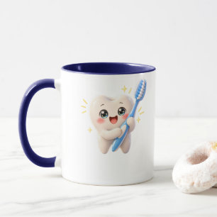 Mug D'hygiéniste Dentaire à Personnage de Dent Mig