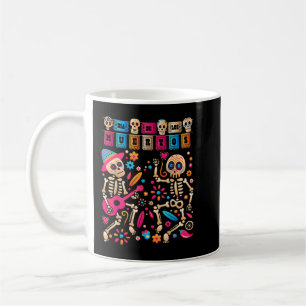 Mug Dia De los Muertos Day of the Dead Mexican Skeleto