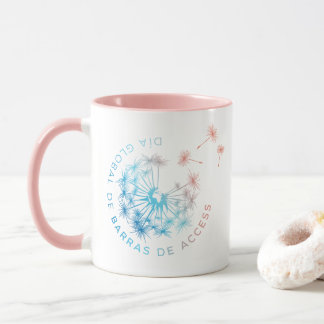 Mug Día Global de Barras de Access taza rosa