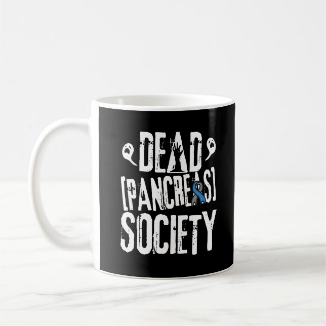 Mug Diabète amusant Diabète Diabétique Mort Pancreas C (Gauche)