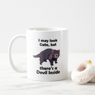 Mug Diable de Tasmanie Diable Mignon à l'Intérieur Mar