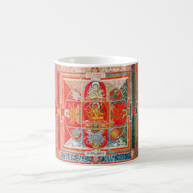 Mug Diagramme cosmique Mandala pour la méditation (Centre)
