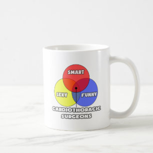 Mug Diagramme de Venn .. Chirurgiens cardiothoraciques