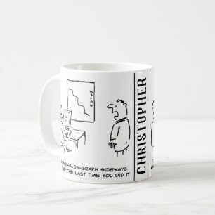 Mug Diagramme des ventes Office tourné latéralement