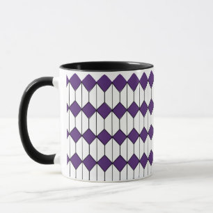 Mug Diamants Art déco et hexagones