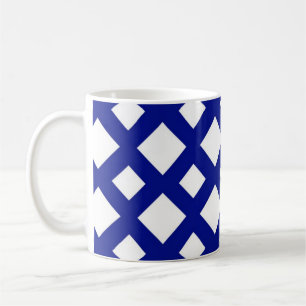 Mug Diamants blancs sur la marine