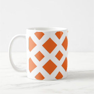 Mug Diamants oranges sur le blanc