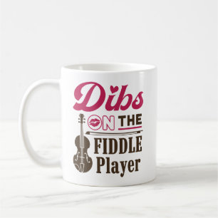 Mug Dibs sur le joueur Fiddle Fiddler Femme amie