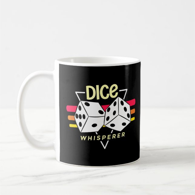 Mug Dice Whisperer Oeuvre Pour Un Joueur De Jeux De Co (Gauche)