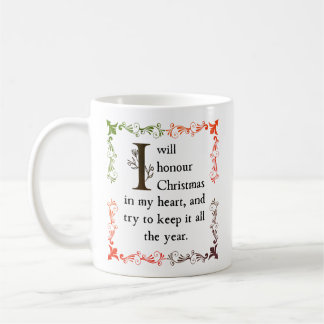 Mug Dickens A Christmas Carol Cosy Vintage Victorian