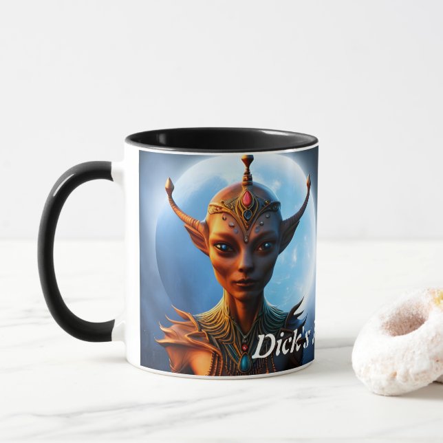 Mug Dick's Morning Tea personnalisé personnalisable (Avec donut)