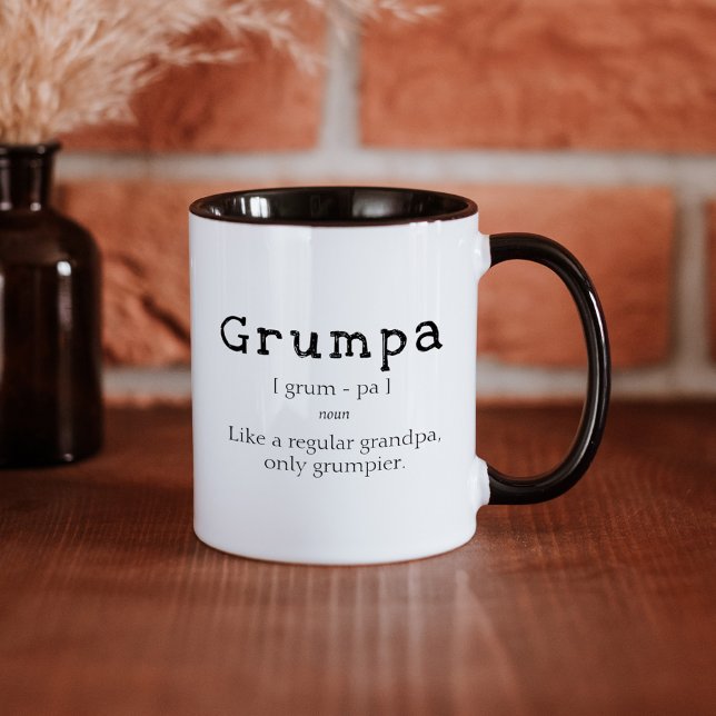 Mug Dictionnaire mignon Grumpa Grand-père grand-père C (Créateur téléchargé)