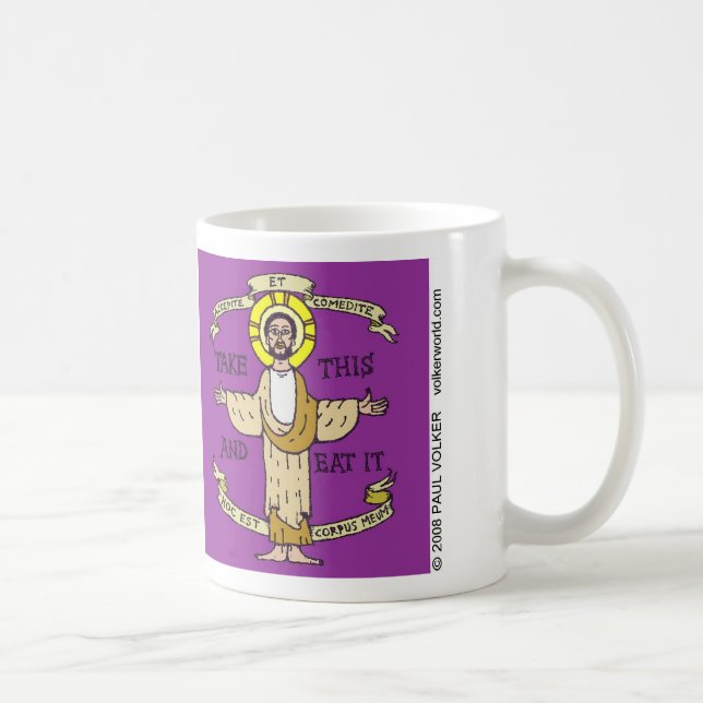 Mug Dieu a été créé par un artist.$12.95 (Droite)