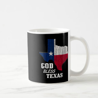 Mug Dieu Béni Texas Drapeau Texas Fête de l'Indépendan