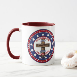Mug Dieu bénisse l'Amérique Terre que j'aime Croix rob