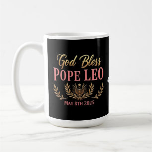 Mug Dieu bénisse le pape Léo Célébrer le nouveau pape