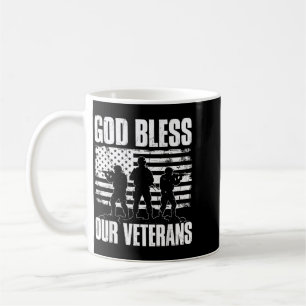 Mug Dieu bénisse notre vétéran drapeau en détresse Sol