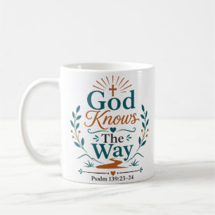 Mug Dieu connaît le chemin Citation de l'Écriture du m