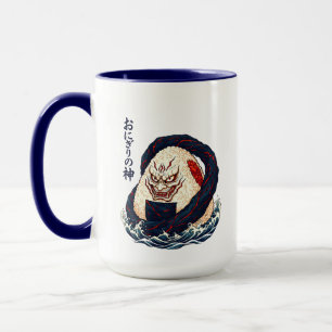 Mug Dieu d'Onigiri Oni Samurai Boule de Riz Japonaise 