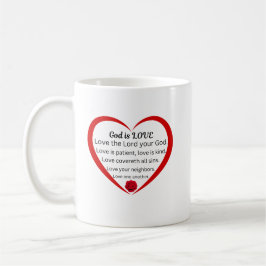 Mug Dieu est amour classique
