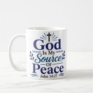 Mug Dieu Est Ma Source De Paix Citation De Dévotion Ma