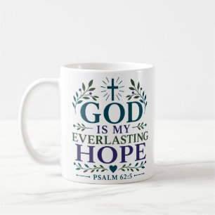 Mug Dieu est mon espérance éternelle Encouragement bib