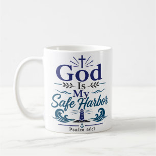 Mug Dieu est mon havre sûr Citation de vérité biblique