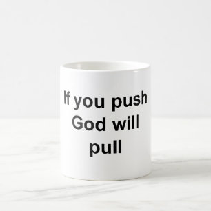 Mug Dieu et Jésus réagissent à la prière et à l'entrai