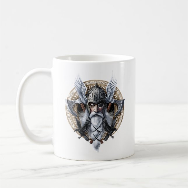 Mug Dieu guerrier Norse Odin (Gauche)