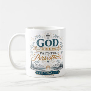 Mug Dieu Honore La Persévérance Fidèle Citation Chréti