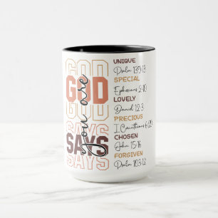Mug Dieu Inspirant Dit Que Vous Êtes