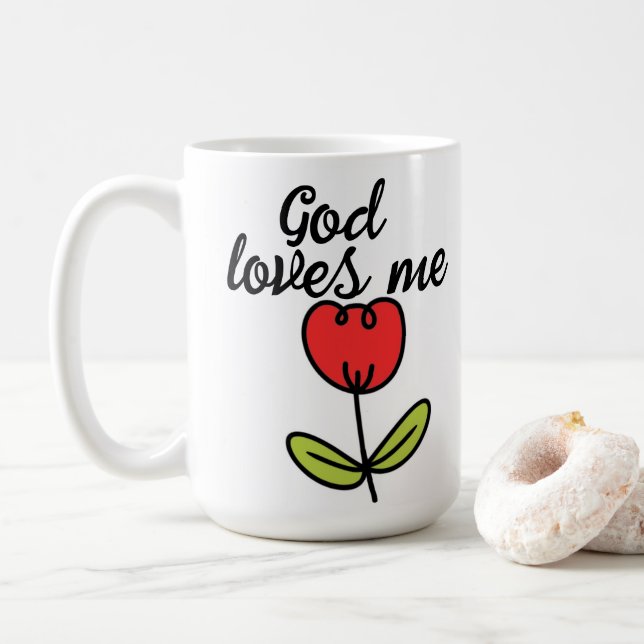 Mug Dieu m'aime (Avec donut)