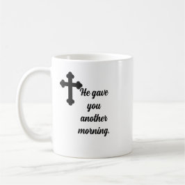 Mug Dieu Merci Pour Chaque Matin Croix Chrétien