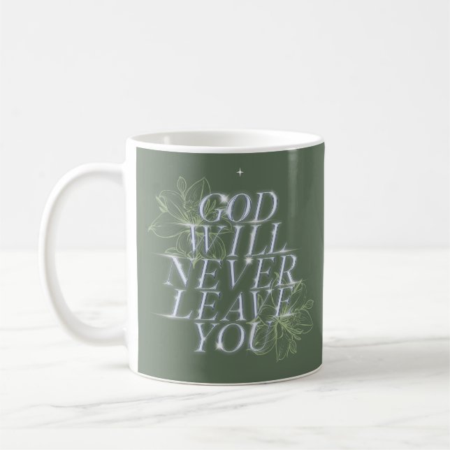 Mug Dieu ne te quittera jamais (Gauche)