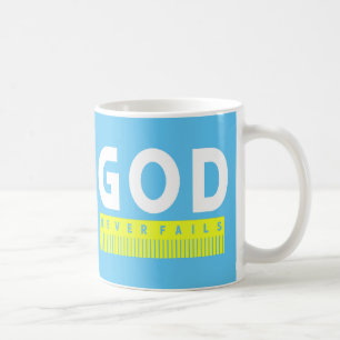 Mug Dieu n'échoue jamais le christianisme