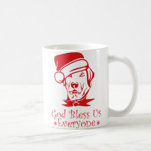 Mug Dieu nous bénisse tous mignon chien