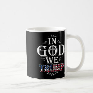 Mug Dieu nous Trump Drapeau américain 2024 Christie pa