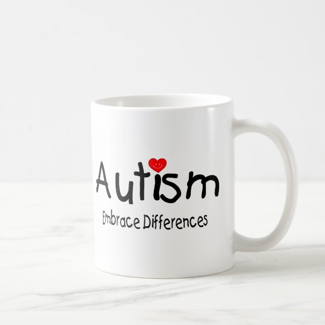 Mug Différences d'étreinte (coeur heureux) (Droite)