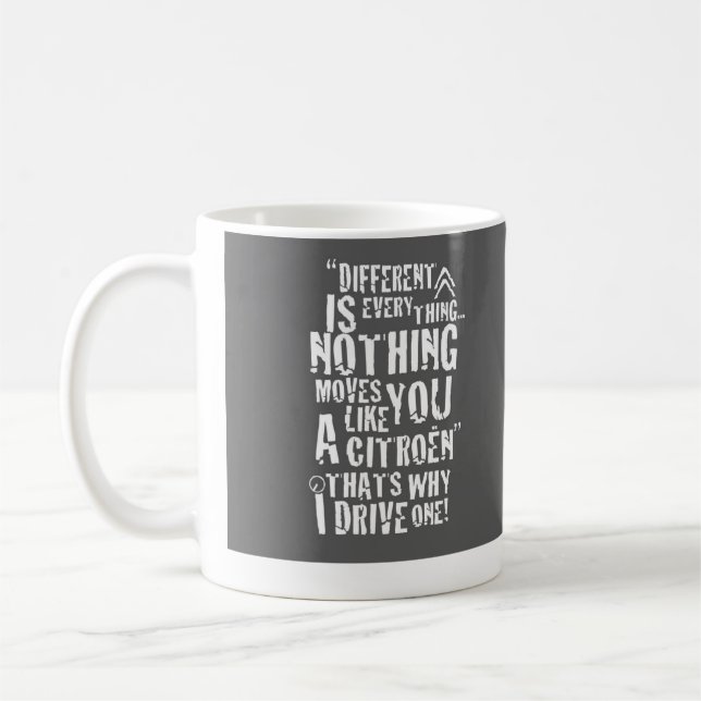 Mug Différent est tout Citroen attaquent (Gauche)