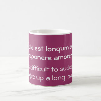 Mug Difficile d'abandonner un amour long - Citation de