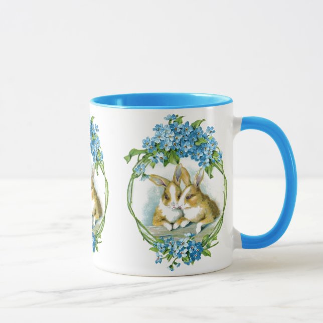 Mug d'illustration de lapins vintages (Droite)