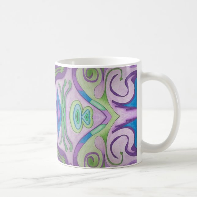 Mug d'Imaginaire vert pourpre (Droite)