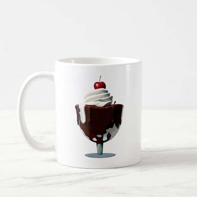 MUG DIMANCHE DE FUDGE CHAUD, AMATEURS DE CRÈME GLACE,  (Gauche)