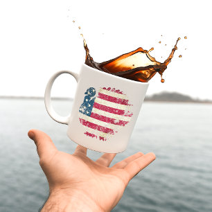Mug Dinde de Thanksgiving avec drapeau américain