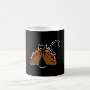 Mug Dinde de Thanksgiving Chat Drôle Cadeau pour les A