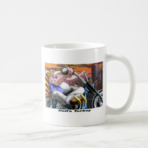 Mug Dinde d'enfer drôle de Thanksgiving Harley T-shirt